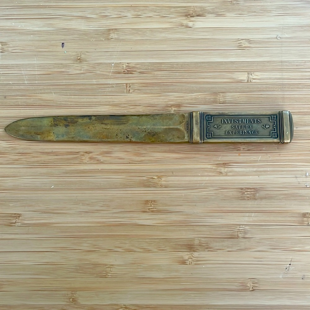 Tiffany & Co Vintage Bronze Letter Opener